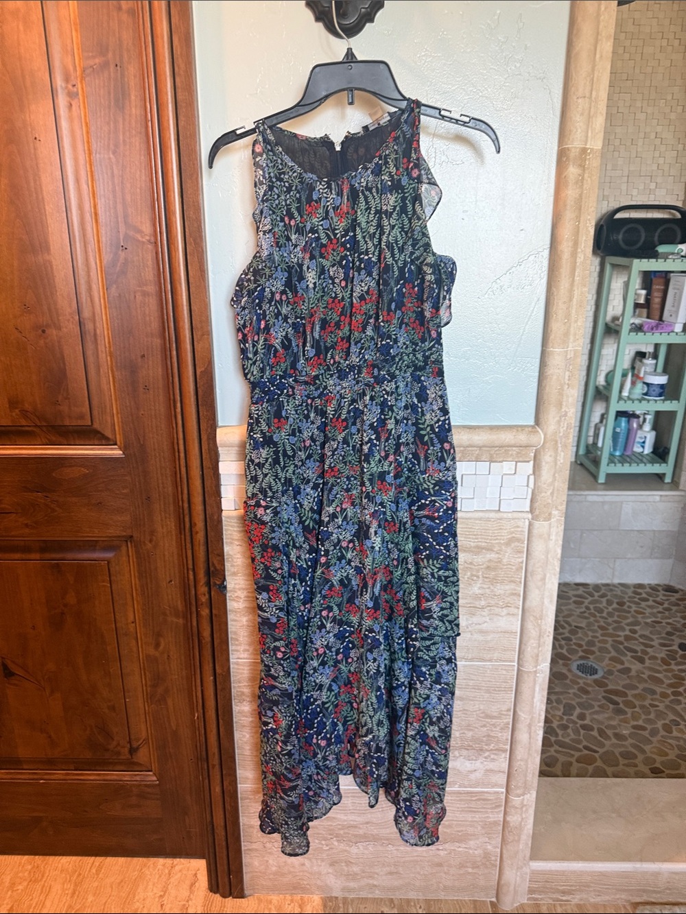 Tommy Hilfiger Navy Dress with Red Floral Print